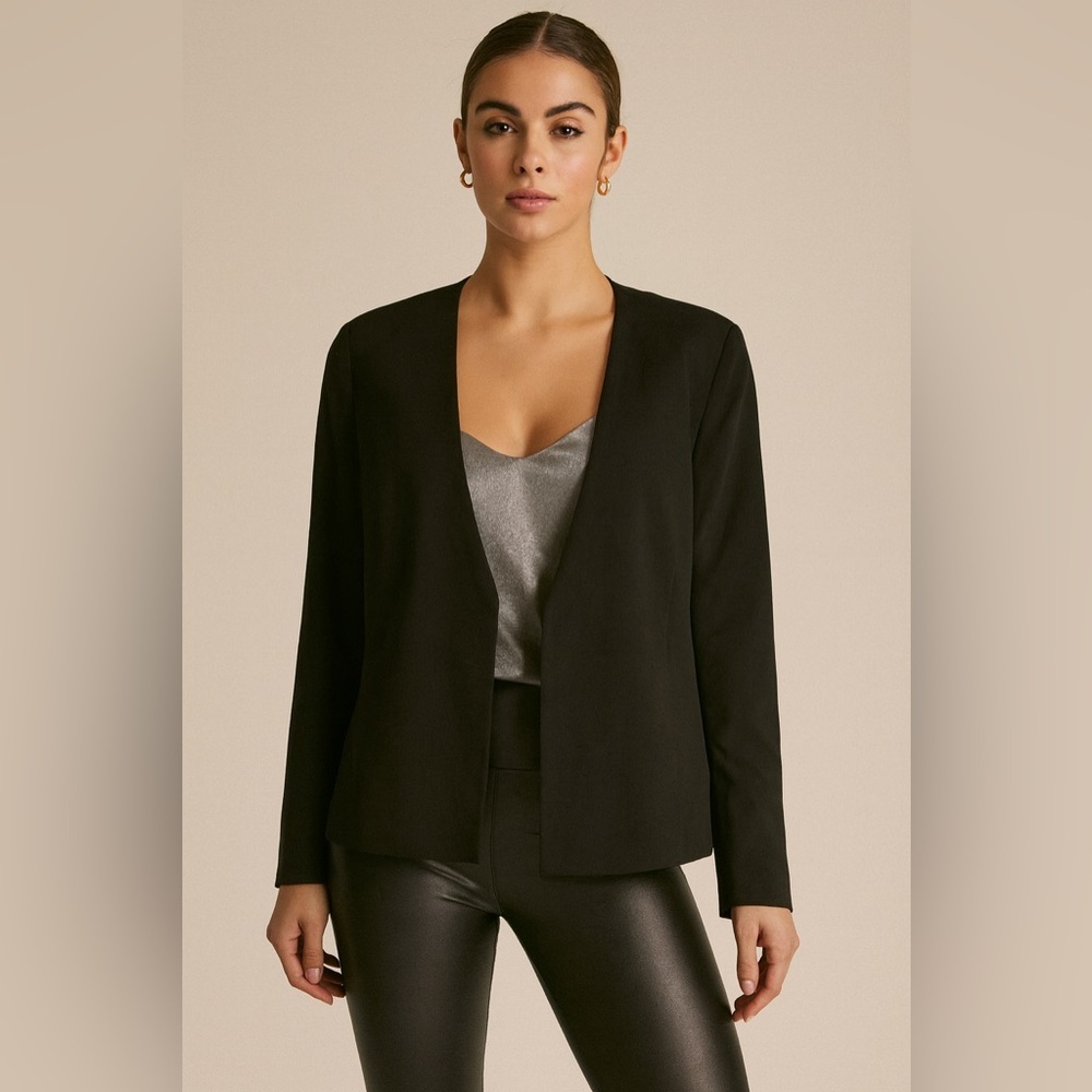 Eileen Fisher Black Silk Blazer